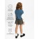 Vest for girl Knit, height 146 cm, blue color
