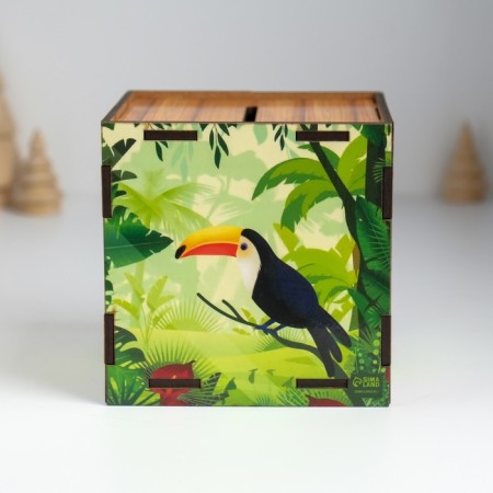 New Year's piggy bank Cube "Snake. Compose dreams" 10x10x10 cm-4