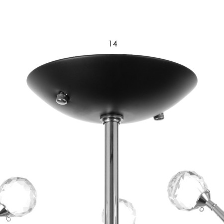 Chandelier "Marianna" 3he27 40w Black 69x69x32.5cm Bayerlux-8