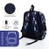 Baby backpack on lightning, external pocket, blue color