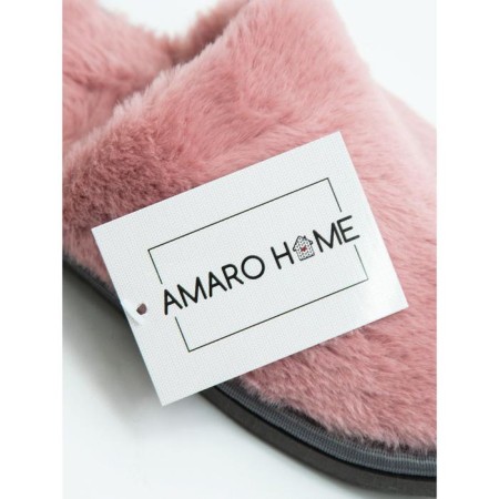 Slippers female closed nose, size 39-41, color dusty rose-6