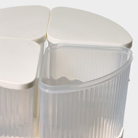 Dispencer for Dailyan drinks, 4 compartments 1.6 liters, 4 cups 350 ml, white color-3