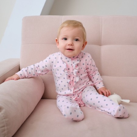 Combineson crumb I am "peas", pink, height 86-92 cm-1