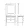 Mirror Comforty Louvre 90, white color