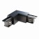 The internal corner Connector for the Technical TRA005CL-31B-R PAY STRECK system, 9.9x9.9x3.2 cm, black color is black