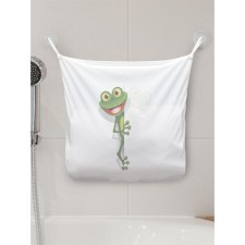 Organizer in the bath on the suction cups “Frog Smile”, for storing toys and trifles, size 33x39 cm