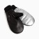 Women's mittens Minaku, rr 23 cm, col. Serebro/black
