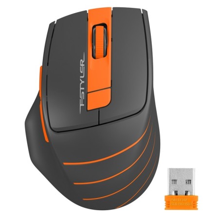 Mouse A4Tech FSTYLER FG30S Gray/Orange optical (2000DPI) Silent wireless USB (6BU 102944-2