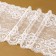 Lace elastic fabric, 190 mm × 2.7 ± 0.5 m, white color