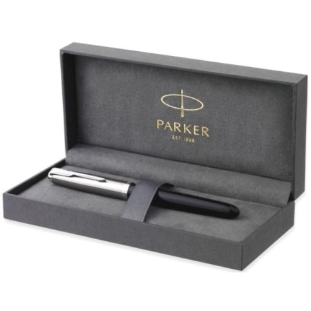 Fright pen Parker 51 Core Black Ct F, stainless steel body/plastic, black ink-1