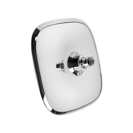 Stationary watering can Zein Z019, plastic, square with rounded corners, 1 mode, white/chromium-4