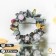 Brooch "Gem" Wreath, colored in black silver