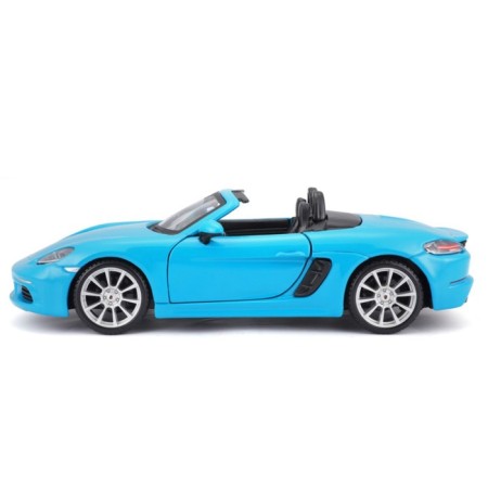 BBURAGO Porsche 718 BOXSTER, DIE-CAST, 1:24, Blue color, opening doors-7