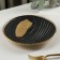 Ceramic serving dish "Golden glare", D = 20 cm