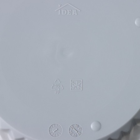 Kashpo for flowers with an insert “wave”, 2 l, d = 16 cm, h = 13.5 cm, color gray color-5
