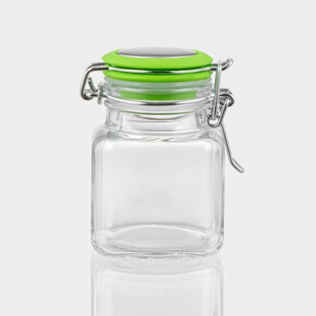 Glass jar for spices with Bugel Castle "Prima", 100 ml, 7.5 × 5 × 8 cm, color mix-4
