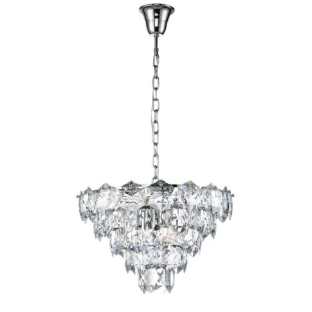 Suspended Indigo lamp, 12010/11p Chrome. 11x40W, E14, 500x500x385/1000 mm, transparent color-1