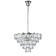 Suspended Indigo lamp, 12010/11p Chrome. 11x40W, E14, 500x500x385/1000 mm, transparent color