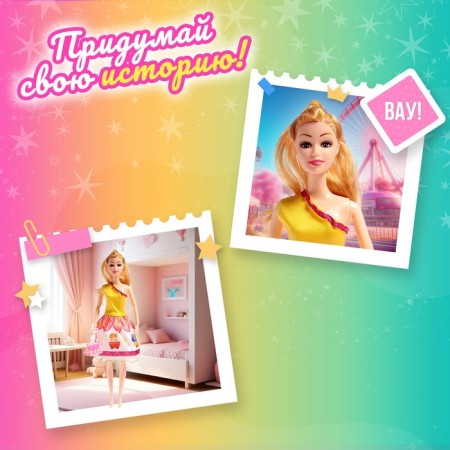 Carrier-model doll "Natasha" with a set of dresses-3