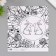 Scrapbooking paper "Cute bunnies" density 180 grams set 10 pcs 15.5x17 cm