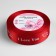 Satin tape "I love you", 25 mm × 23 ± 1 m, color red No. 026