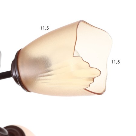 Chandelier 1341003/3br E27 15W brown Bayerlux-4