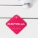 Holder for towels on a vacuum suction cup, 26.5 × 6.5 × 6 cm