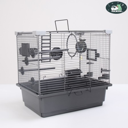 Birds Cell "Piggers" No. 100, collapsible, 42 x 30 x 37cm (staff.) Gray
