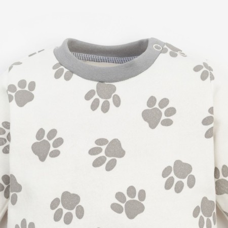 Nommerge (longshit) Children's "paws", white/gray color, height 86 cm-7