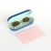 Case for glasses on the cracker, the color is blue