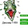 Wooden puzzle Ewa, dinosaur T-Rex, 28 × 17 cm, puzzle