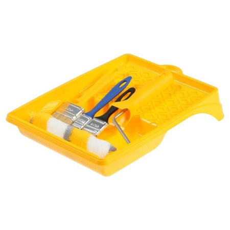 Mashlar "Akor" set Russian painter, roller 180mm, polyacryl, bath 330x260mm, brushes 3pcs