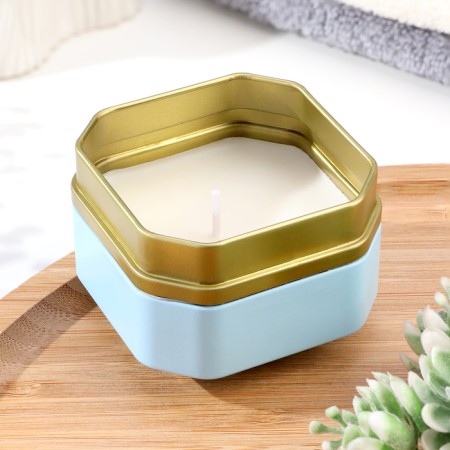 Aromatic candle in the Bank "Aromatic Candle", English pear and freesia, small-1