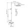 The shower system wasserkraft a114.255.218.cb Thermo, tropical shower, thermostat, black/chrome 101151