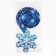 Suspension - spiral "snowflake", 16 x 30 cm