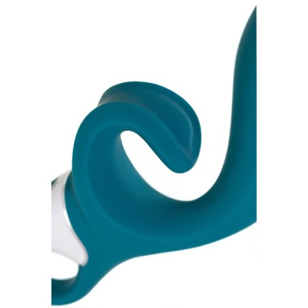 Unrealistic vibrator Satiffyer Hug Me, silicone, blue color-3