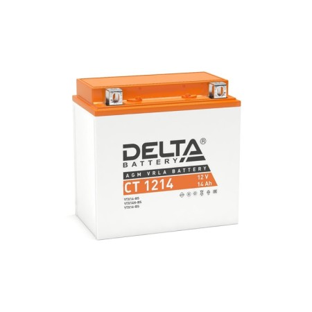 DELTA Battery ST1214 (YTX14-BS, YTX14H-BS, YTX16-BS, YB16B-A) 12 V, 14 Ach Direct
