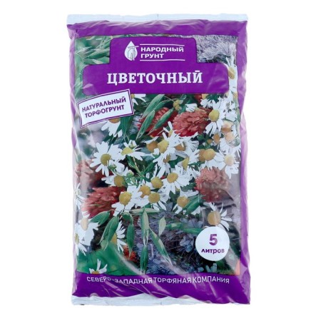 Flower soil "folk soil", 5 l