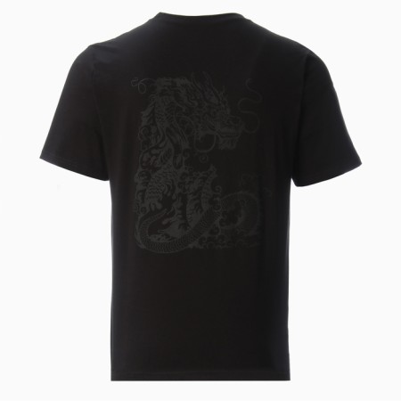 Male T-shirt, black color/Dragon, rr 52-4