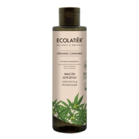 Shower oil Ecolatier Organic Cannabis "Elasticity & Relaxation", 250 ml