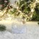 Christmas tree toy "ball" rifted, 8 cm transparent