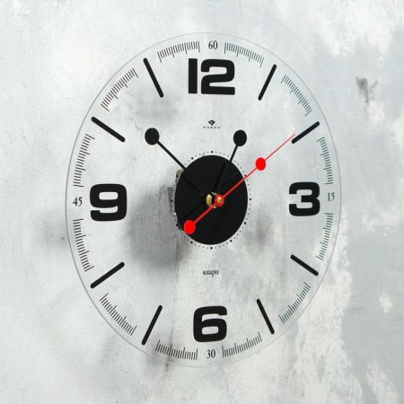 Walls wall, interior "style 1", silent, d-30 cm, pure dial transparent-1
