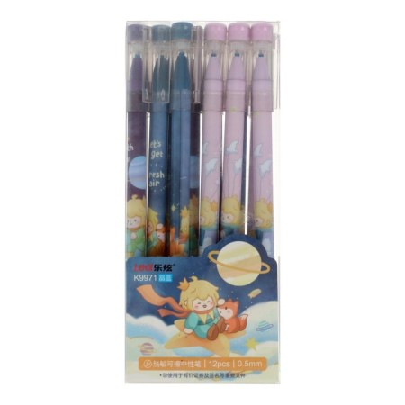 Gel pen "Cosmonaut/rocket/flying saucer" with erased ink, 0.5 mm, blue case, mix-1