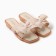 Women's slippers with an open nose, size 40-41, milk color