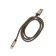 Type- C cable - usb, 2.1 a, nylon braid, 1 meter, golden