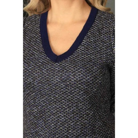 Women's dress, size 58, blue color-7
