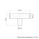 Handle button Cappio PK332 Light, D = 12 mm, color satin nickel