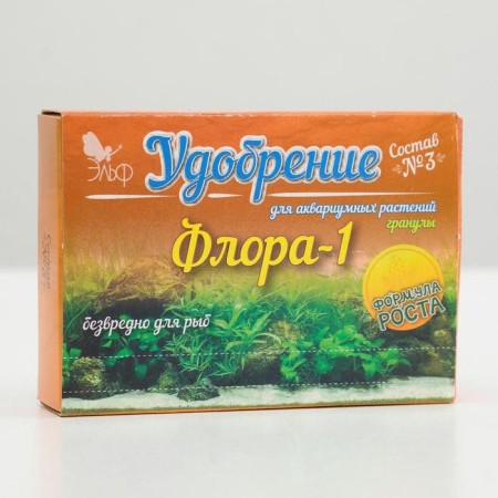 Fertilizer for aquarium plants "Flora-1" Composition No. 3, granules, 100 g