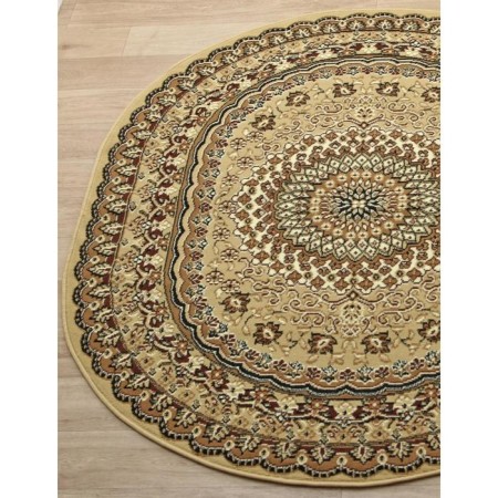 Oval carpet Laguna D504, size 250x350 cm, color Beige