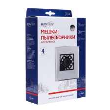 Мешок-пылесборник E-15/4  Euroclean синтетические для пылесоса, 4 шт